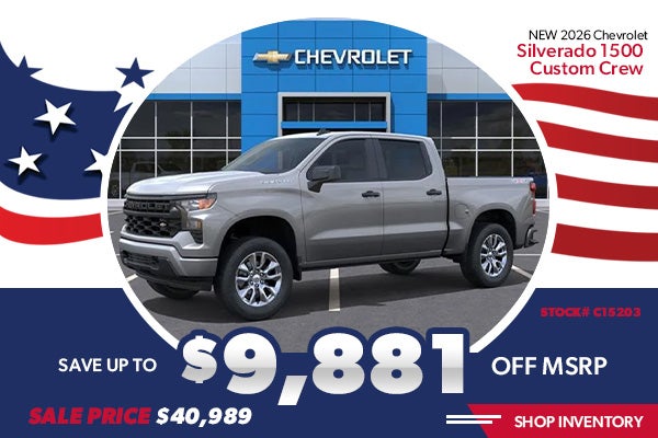 2026 Chevrolet Silverado 1500 Custom Crew