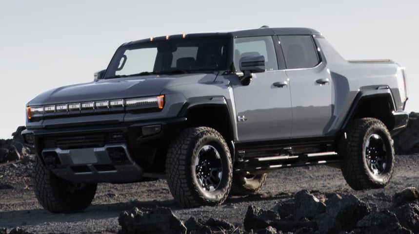 Parked GMC Hummer