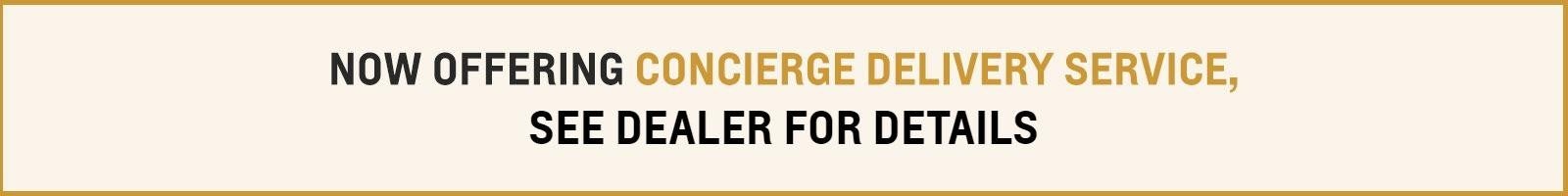 Banner image offering concierge delivery service