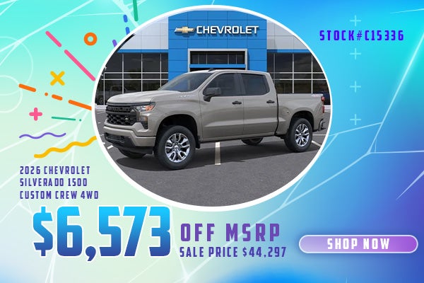 2026 Chevrolet Silverado 1500 Custom Crew 4WD
