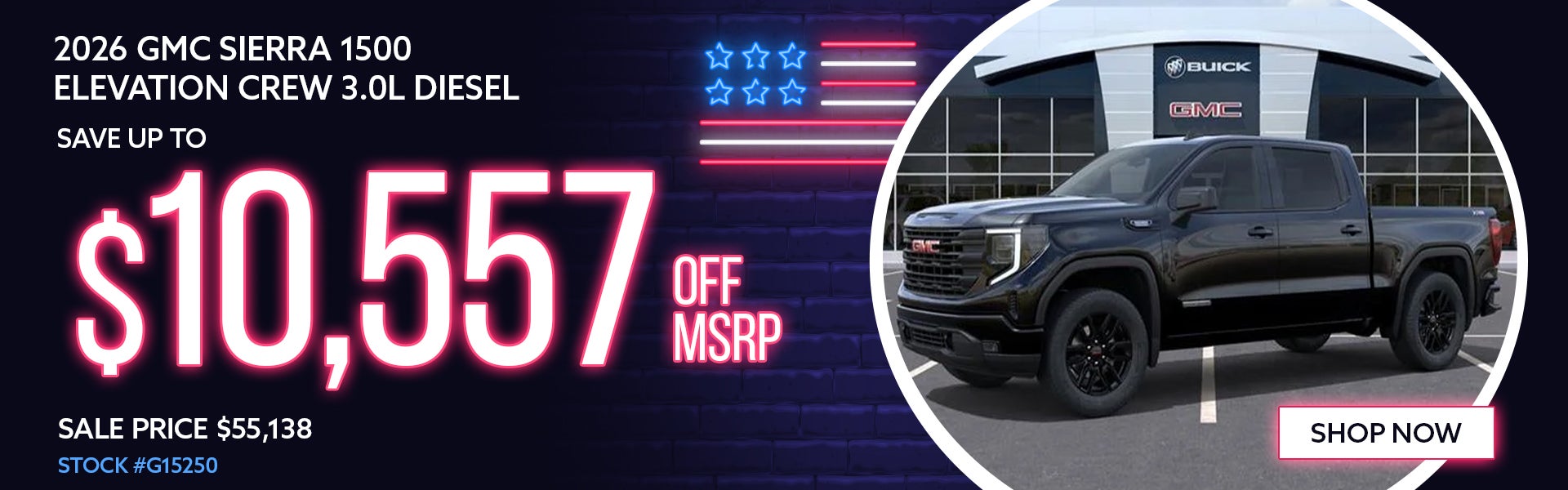 2026 GMC Sierra 1500 Elevation Crew 3.0L Diesel